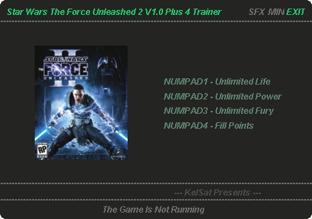 Star Wars: The Force Unleashed 2: Trainer (+4) [1.0] {KelSat}
