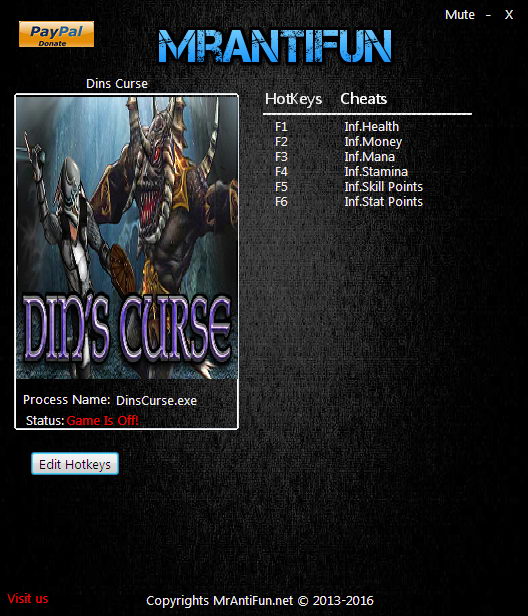 Din's Curse: Trainer (+6) [1.033] {MrAntiFun}