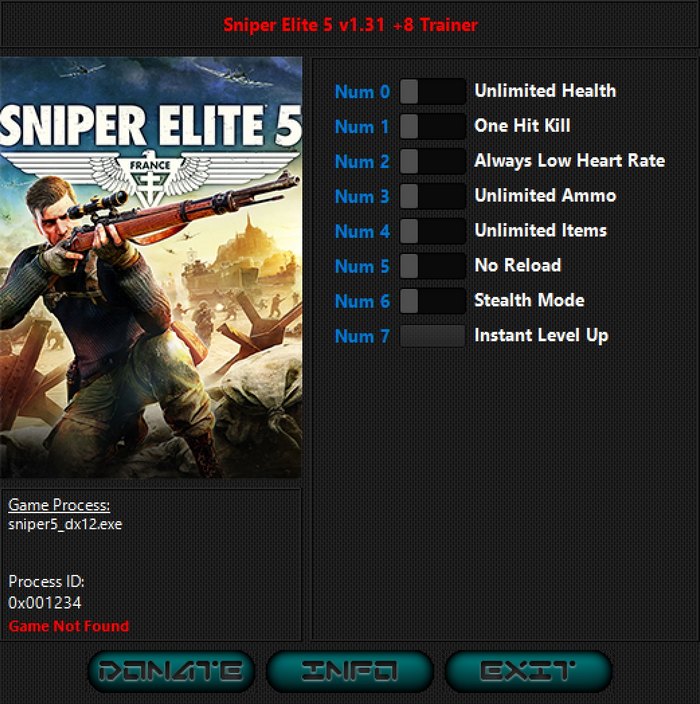 Sniper Elite 5: Trainer +8 v2.30 {iNvIcTUs oRCuS / HoG}