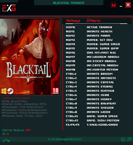 Blacktail: Trainer +23 v15.12.2022 {FutureX}