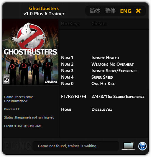 Ghostbusters: Trainer +6 v1.0 {FLiNG}