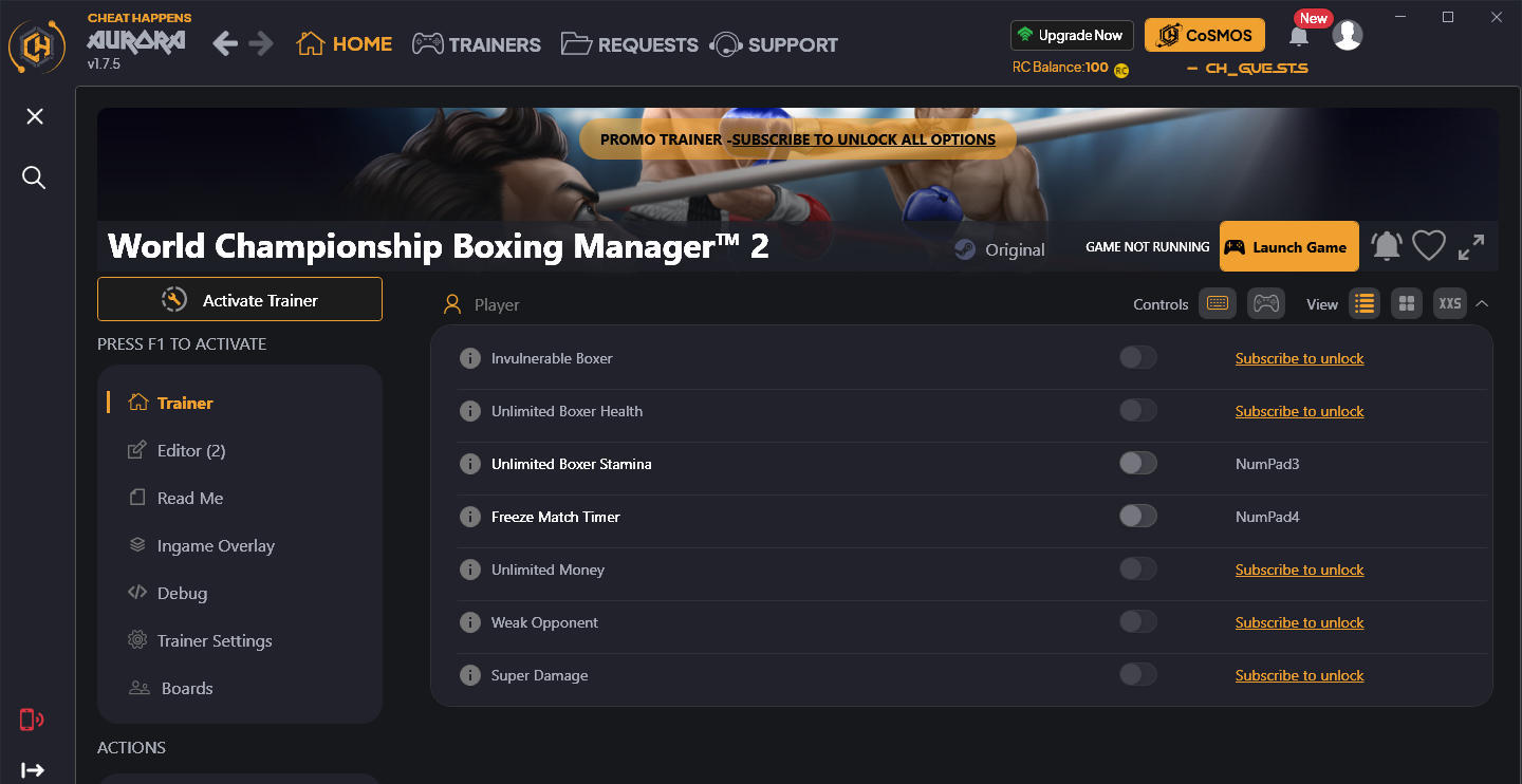 World Championship Boxing Manager 2: Trainer +9 ORIGINAL v2023.08.08 {CheatHappens.com}