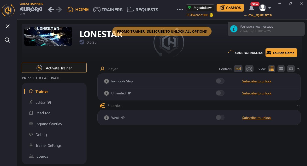 Lonestar: Trainer +12 {CheatHappens.com}