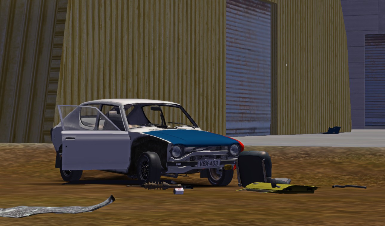 My Summer Car: SaveGame (car after an accident 230 km/h, more than 30k marks on account)