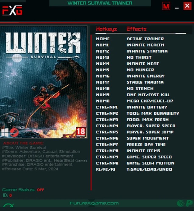 Winter Survival: Trainer +23 v06.03.2024 {FutureX}