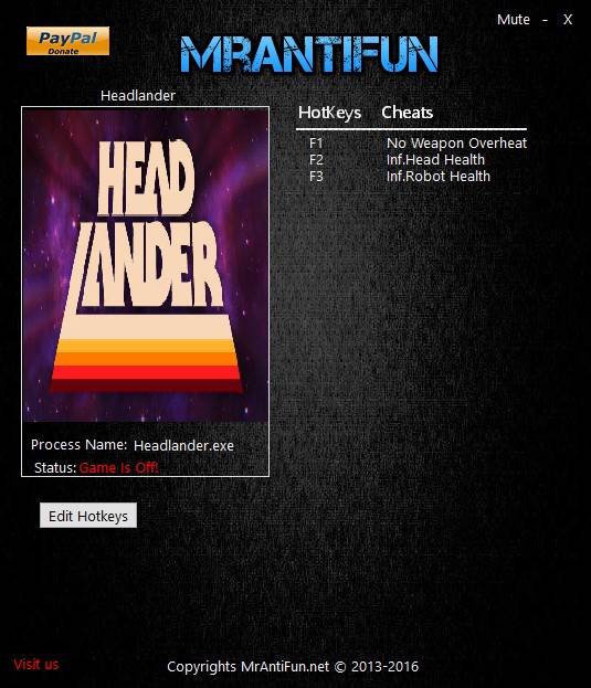 Headlander: Trainer (+3) [1.0 (64-bit)] {MrAntiFun}