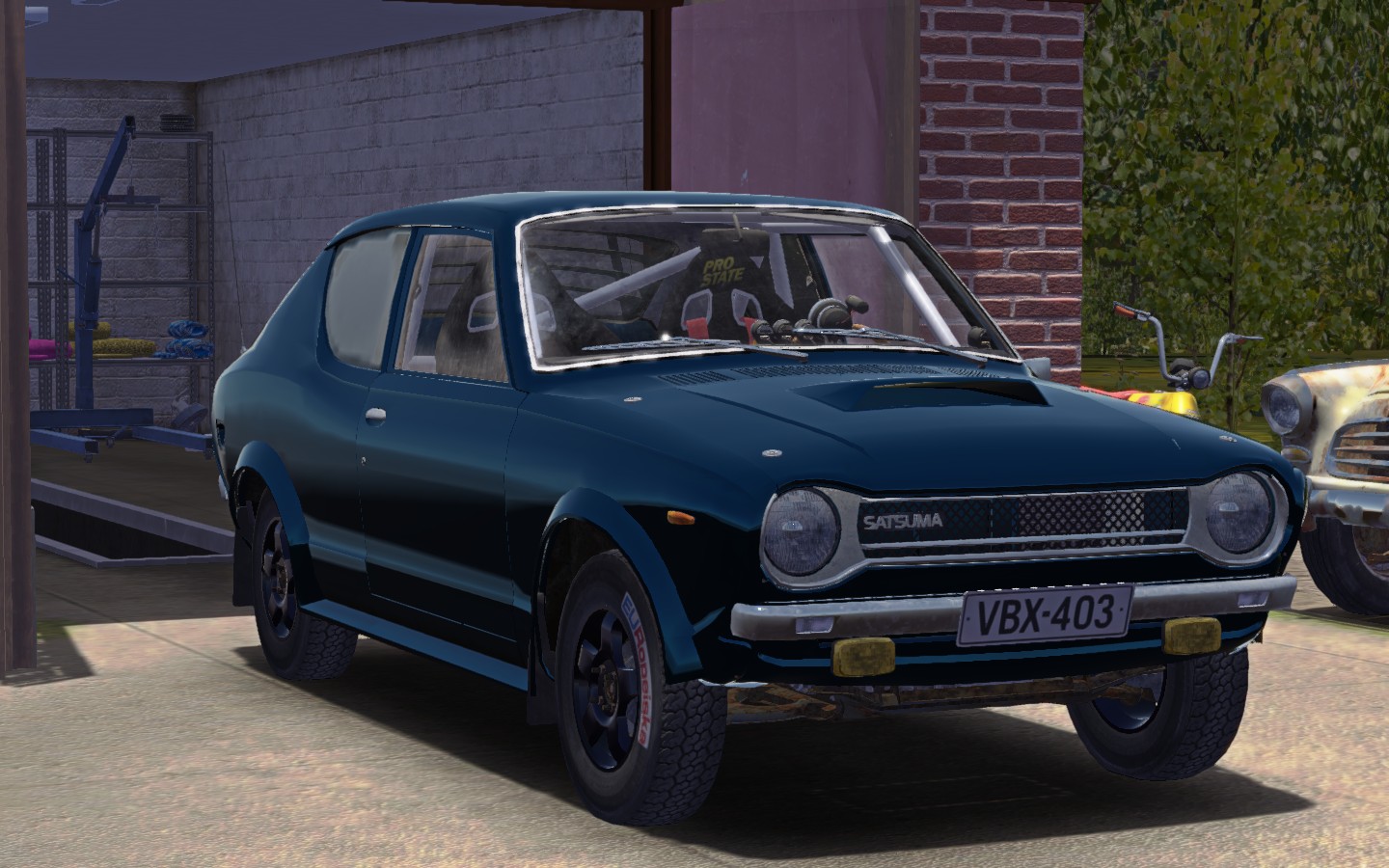 My Summer Car: SaveGame (dark blue Satsuma Rally, All games on PC, everything is there)