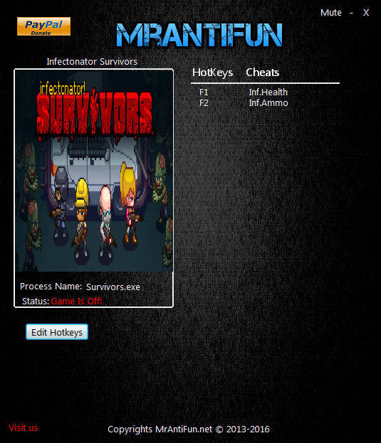 Infectonator: Survivors - Trainer +2 v1.02 {MrAntiFun}
