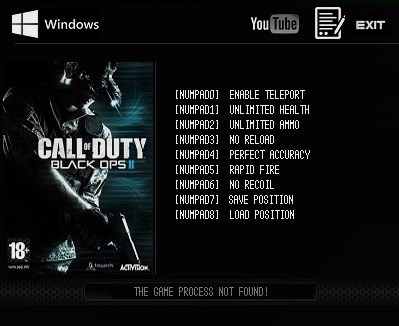 Call of Duty 7: Black Ops - PC Game Trainer Cheat PlayFix