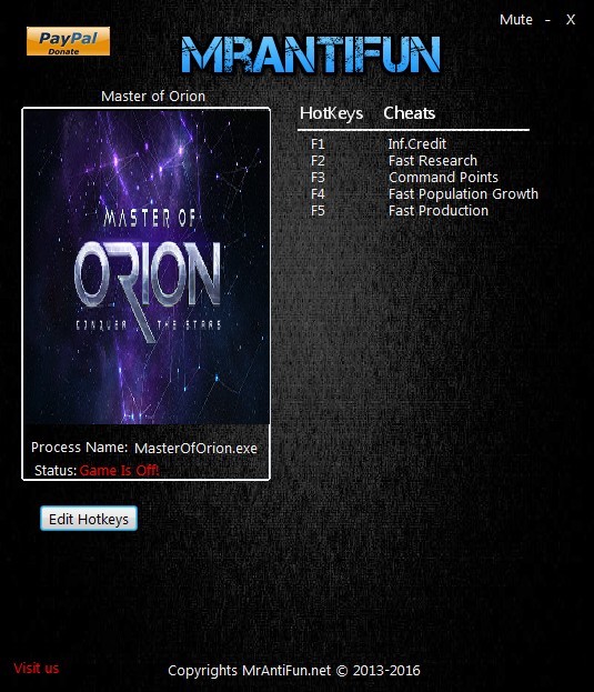 Master of Orion (2016): Trainer (+5) [48.3 64 Bit] {MrAntiFun}