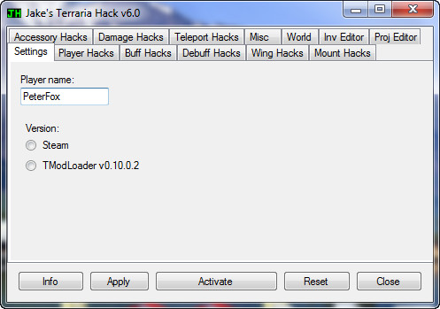Terraria: Jakes Terraria Hack v6.0 [1.3.5.3 Steam]