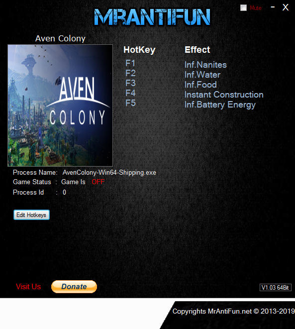 Aven Colony: Trainer +5 v1.0.25665 {MrAntiFun}