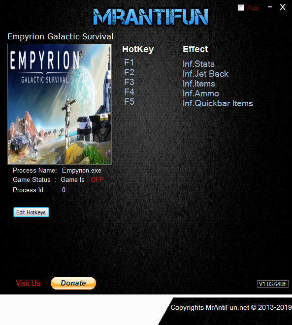 Empyrion: Galactic Survival - Trainer +5 v9.1.0.2137 {MrAntiFun}