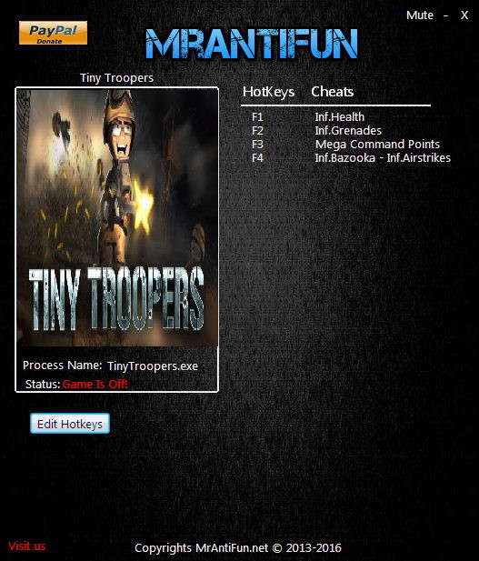Tiny Troopers: Trainer +4 V09.26.2016 {MrAntiFun}