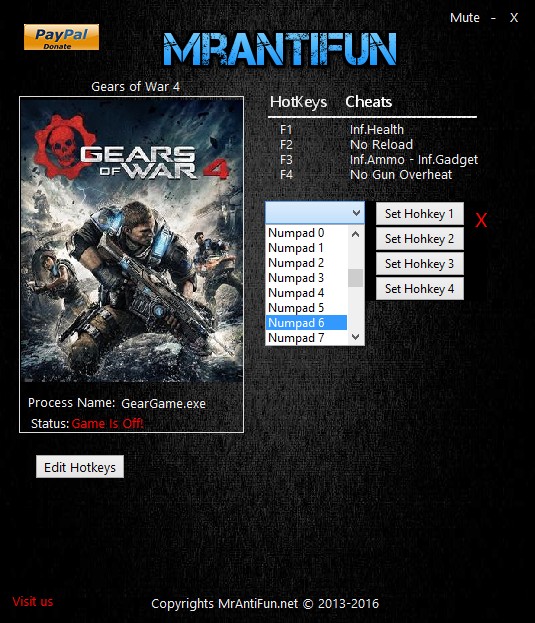 Gears of War 4: Trainer (+5) [9.3.2.2] {MrAntiFun}