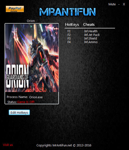 Guardians of Orion: Trainer (+4) [4.14.0.0] {MrAntiFun}