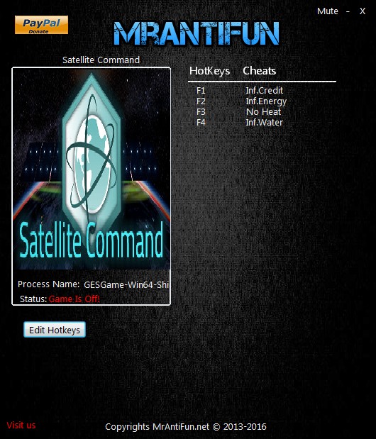 Satellite Command: Trainer +4 v.1.0.2 {MrAntiFun}