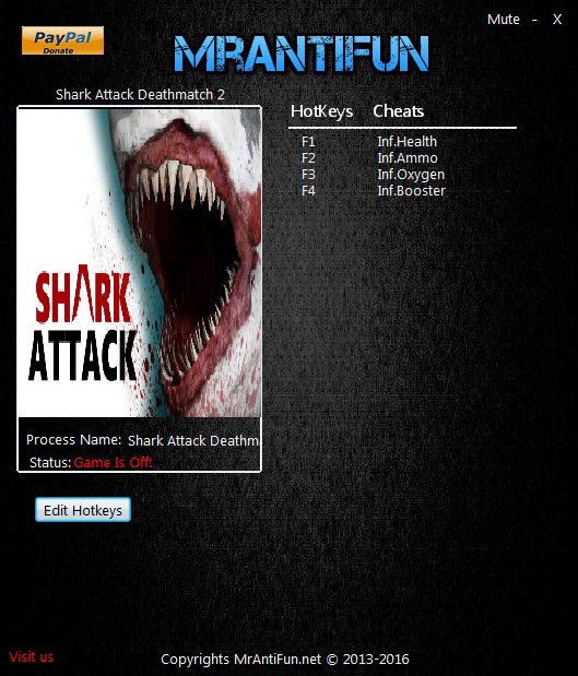 Shark Attack Deathmatch 2: Trainer +4 v.1.0.42 {MrAntiFun}