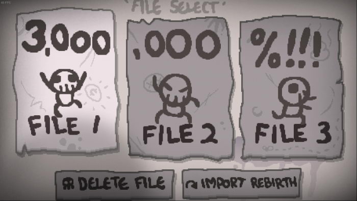 The Binding of Isaac Afterbirth+: Save Game (3.000.000 for Isaac)