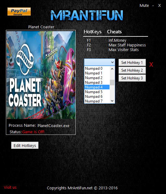Planet Coaster: Trainer (+3) [1.1.3.38610] {MrAntiFun}