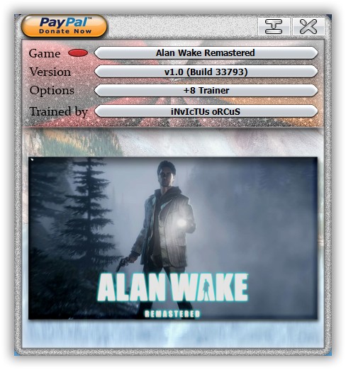 Alan Wake Remastered: Trainer +8 v1.0 {iNvIcTUs oRCuS / HoG}