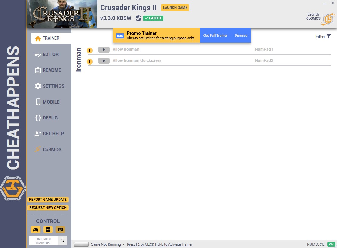 Crusader Kings II: Trainer +6 v3.3.0 XDSW {CheatHappens.com}