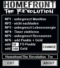 Homefront: The Revolution: Trainer (+8) [6.03.17] {dR.oLLe}
