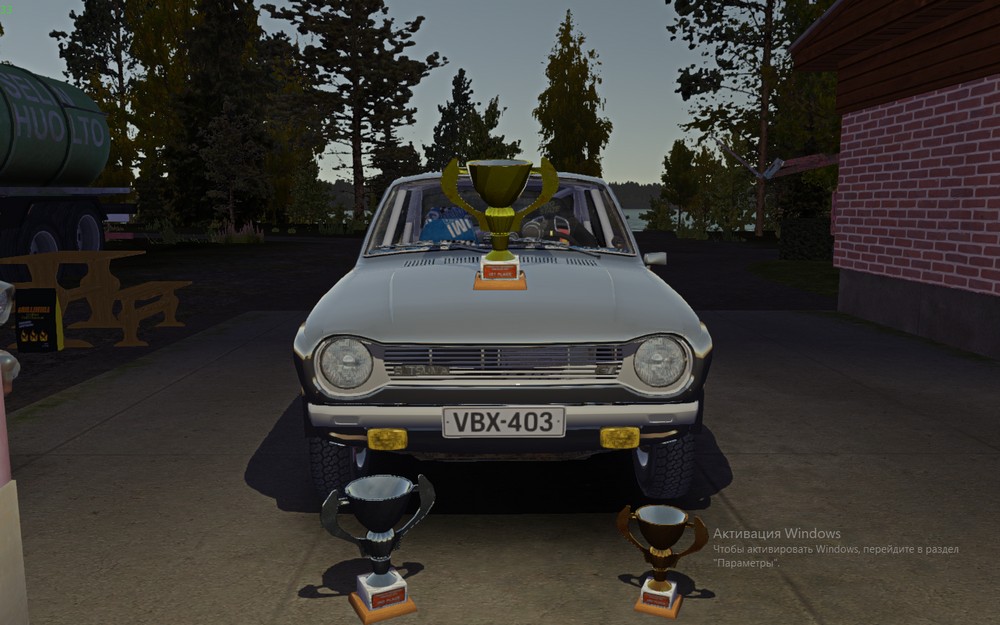 My Summer Car: Save Game (Racing satsuma with cups, 2kk marks, Suski is saved, the drunk lives in the city)