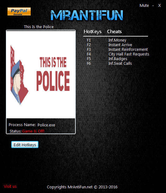 This is the Police: Trainer (+6) [1.1.3.0] {MrAntiFun}