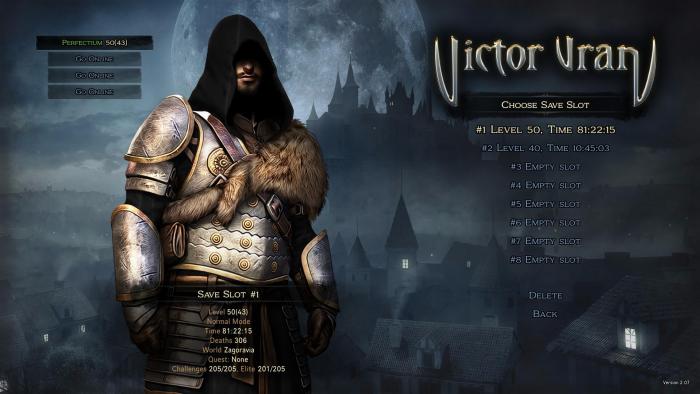 VIctor Vran: Save Games (Campaign 100%, normal and heavy difficulty)