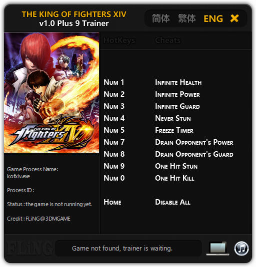 The King of Fighters 14: Trainer +9 v1.0 {FLiNG}
