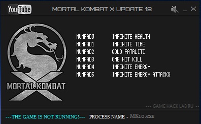 Mortal Kombat X: Trainer (+6) [Update 18] {LIRW / GHL}