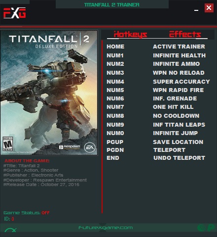 Titanfall 2: Trainer (+11) [2.0.6.1] {FutureX}