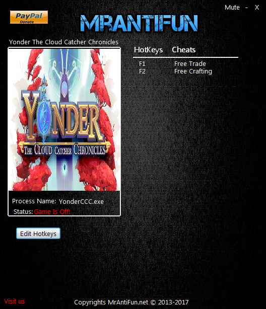 Yonder: The Cloud Catcher Chronicles - Trainer +2 v1.04 {MrAntiFun}