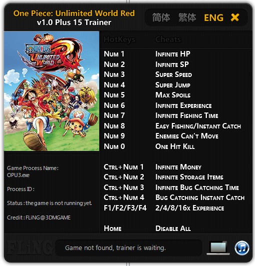 One Piece Unlimited World Red: Trainer (+15) [1.0] {FLiNG}
