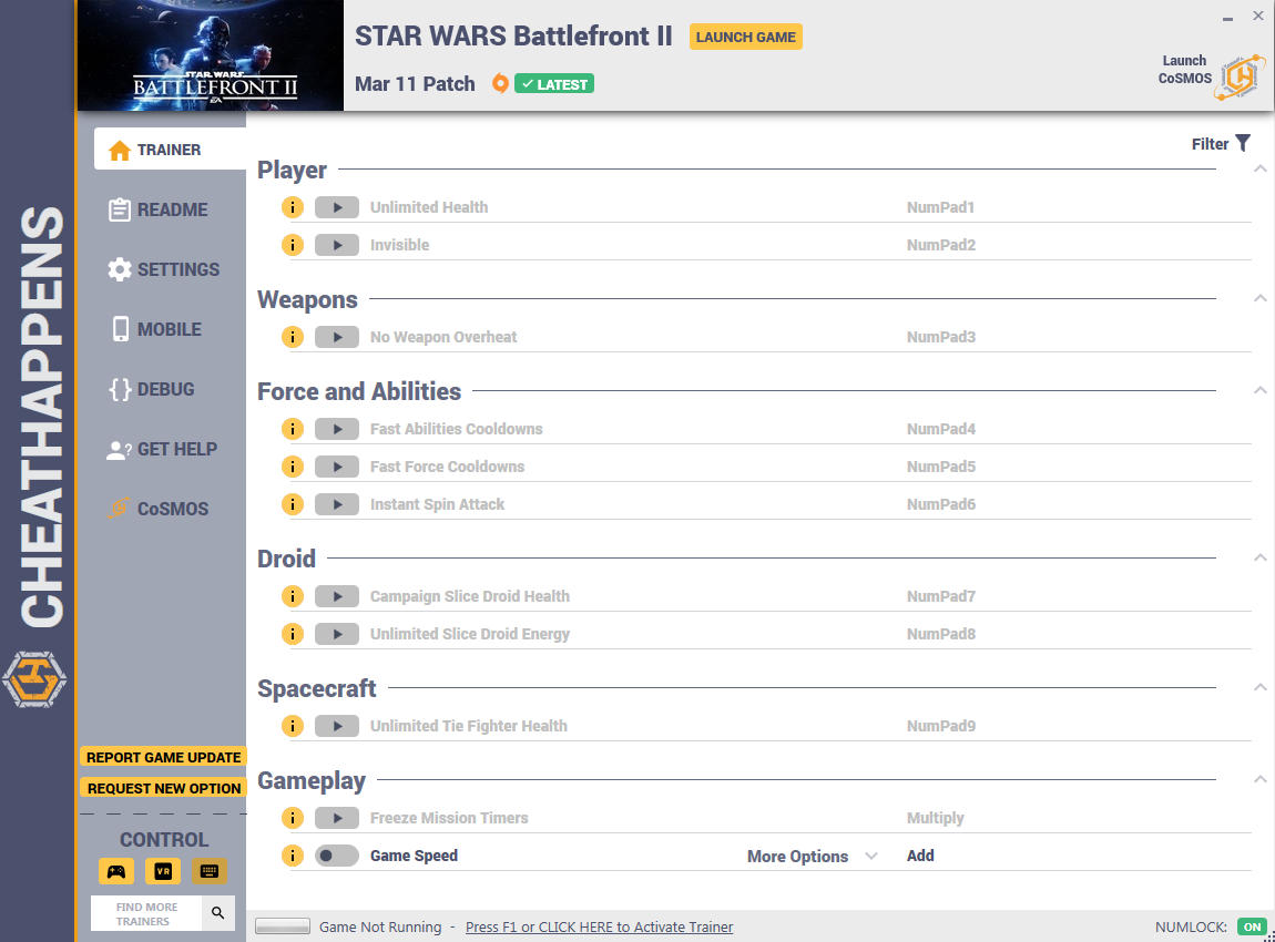 Star Wars: Battlefront II - Trainer +11 BB UPDATE (ORIGIN FULL + TRIAL 03.11) {CheatHappens.com}