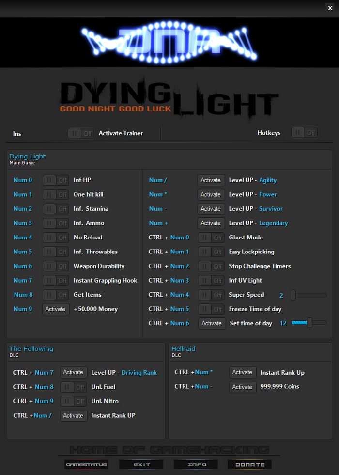 Dying Light - The Following: Trainer +27 v1.42-v1.49.0 Hotfix 5 {DNA / HoG}