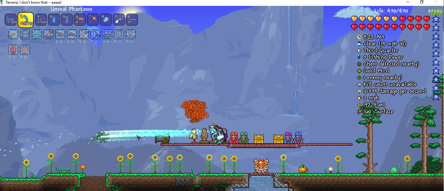 Terraria: Save Game (Best Archer ~ 12k damage for 5 seconds)