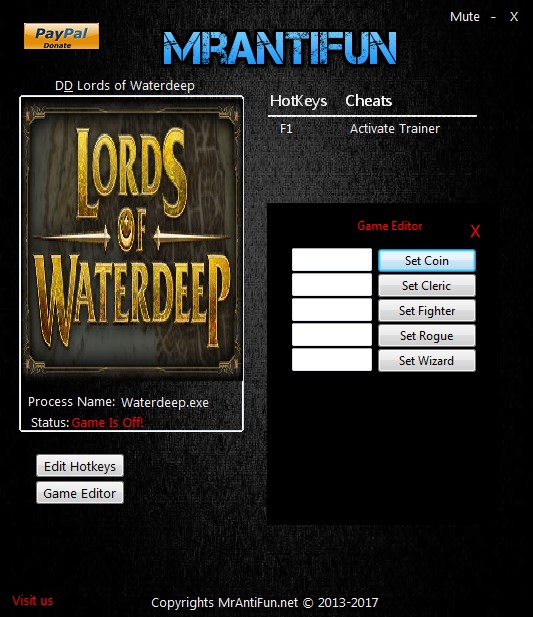 D&D Lords of Waterdeep: Trainer +5 v2.0.3.071 {MrAntiFun}