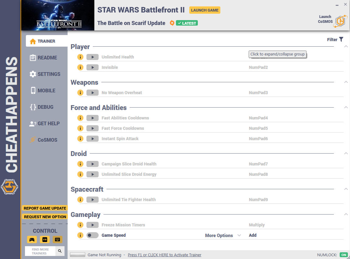 Star Wars: Battlefront II - Trainer +11 SCARIF UPDATE (ORIGIN FULL + TRIAL 05.12) {CheatHappens.com}