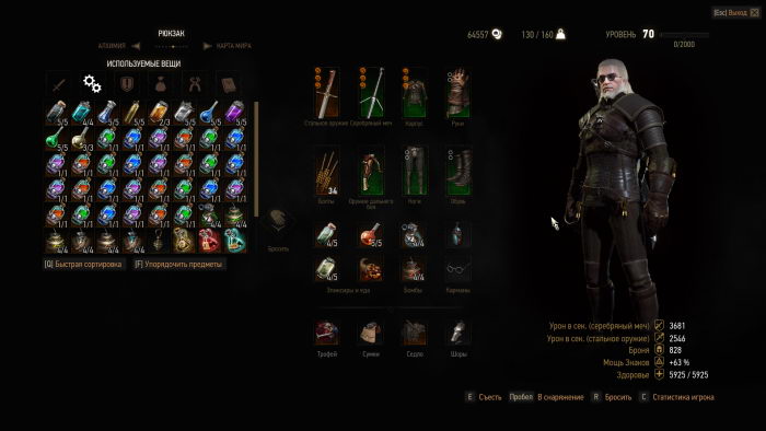 The Witcher 3: Wild Hunt: SaveGame (NG +, 70 lvl complete assembly, passing without cheats)