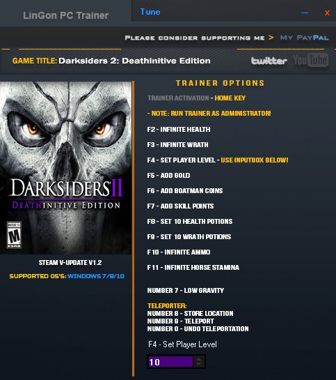 Darksiders 2: Deathinitive Edition: Trainer (+13) [1.2] {LinGon}