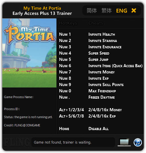 My Time at Portia: Trainer +13 Early Access Updated 2018.08.05 {FLiNG}