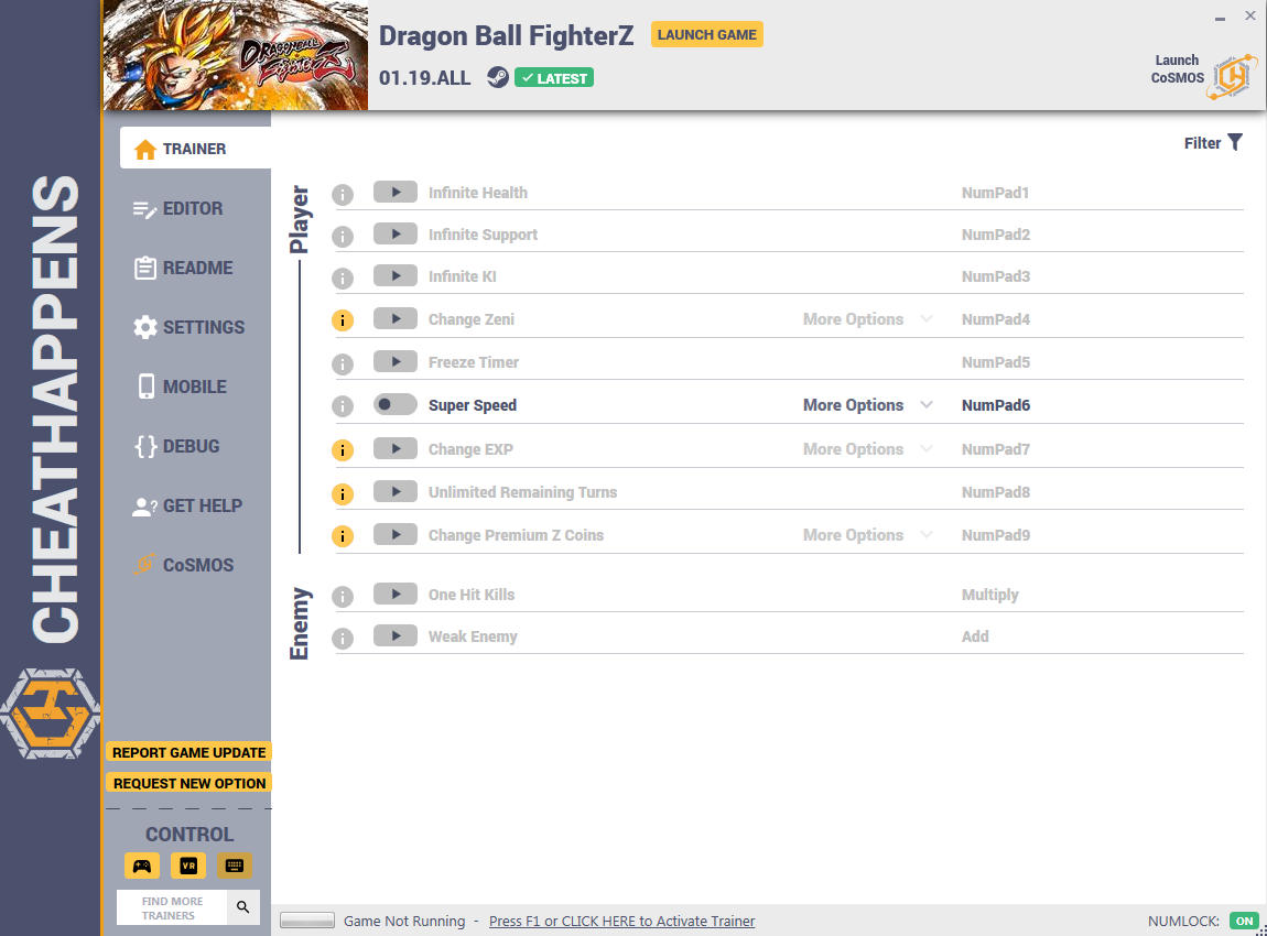 DRAGON BALL FighterZ: Trainer +11 v01.08.ALL {CheatHappens.com}