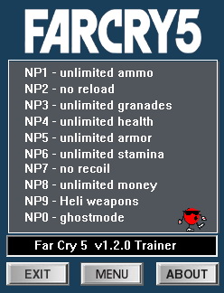 Far Cry 5: Trainer +10 v1.2.0 {dR.oLLe}