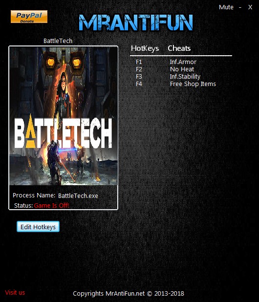 Battletech (2017): Trainer +4 v1.1.2 {MrAntiFun}