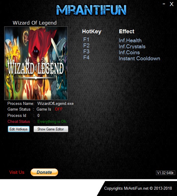 Wizard Of Legend: Trainer +4 v1.02e {MrAntiFun}