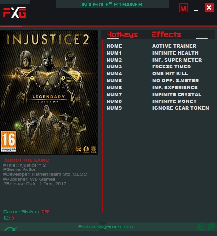 Injustice 2: Legendary Edition - Trainer +9 v20180522-U11 {FutureX}