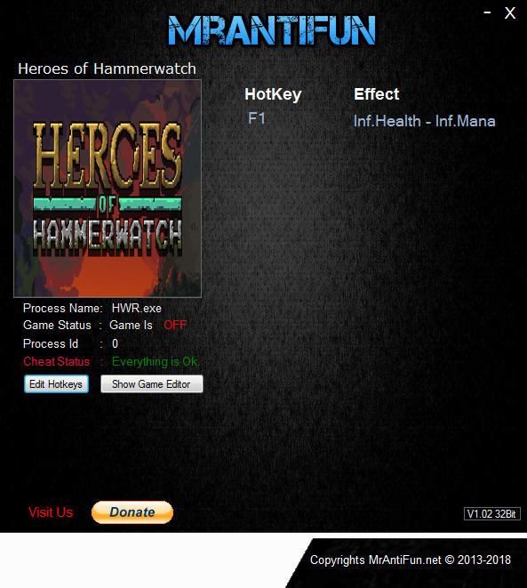 Heroes of Hammerwatch: Trainer +2 vB96 {MrAntiFun}