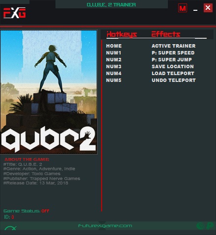 Q.U.B.E. 2: Trainer +3 v1.6 {FutureX}